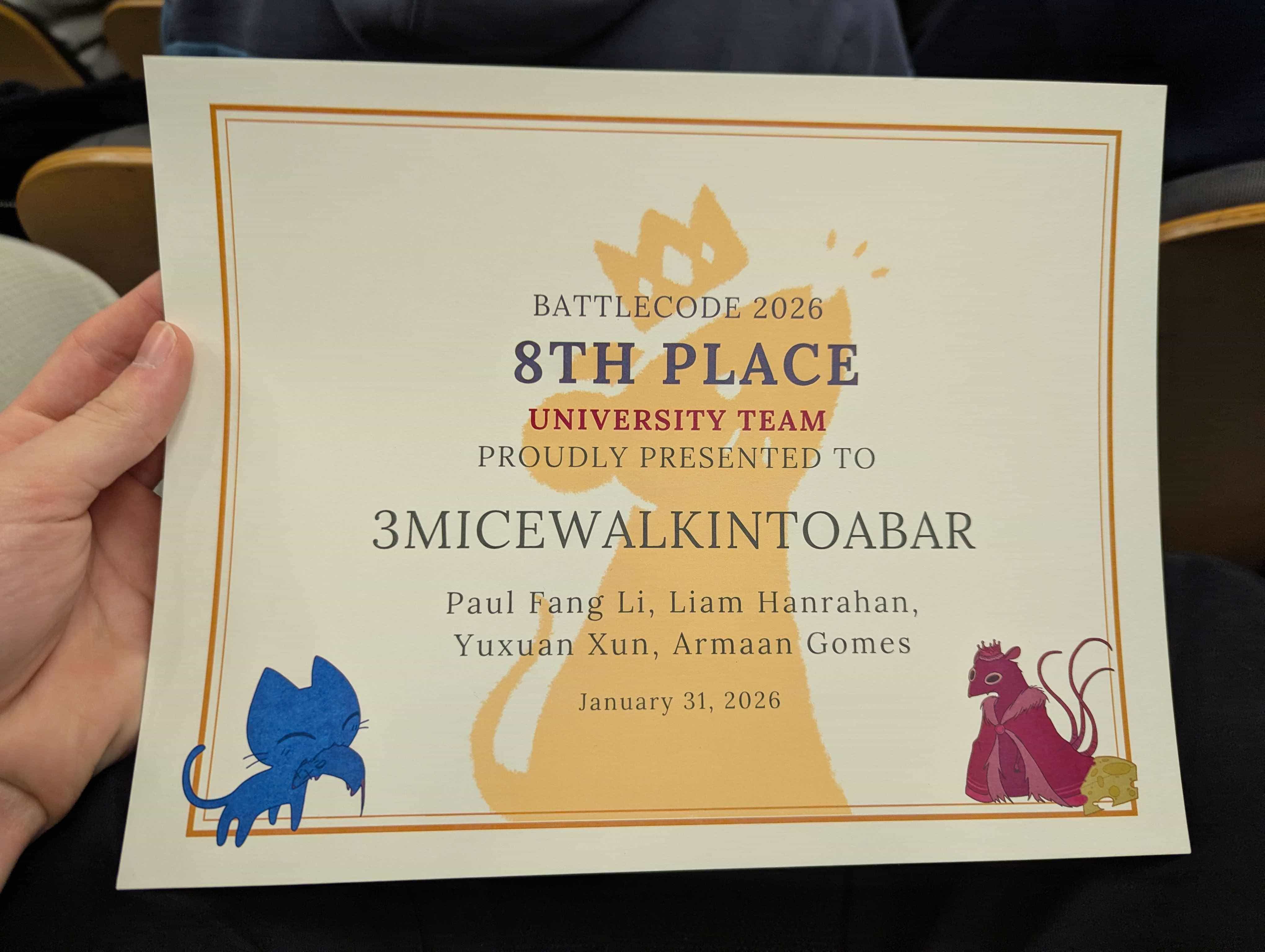 Battlecode Award